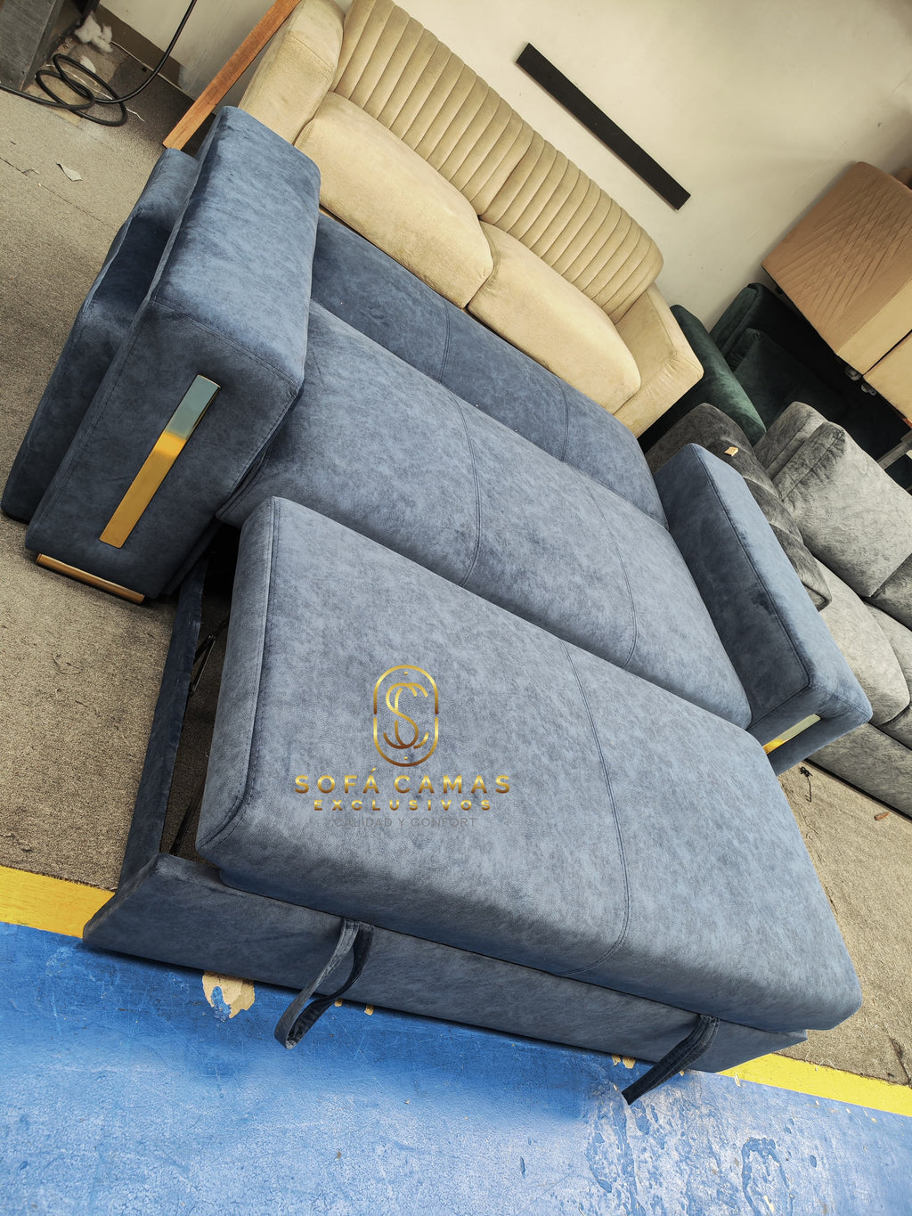 Sofá cama Luxury Con 4 Puffs de Sofá Camas Exclusivos - foto 5