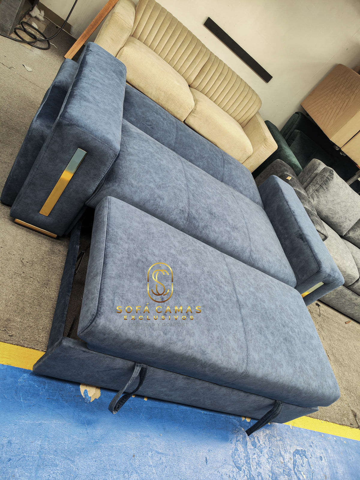 Sofá cama Luxury Con 4 Puffs de Sofá Camas Exclusivos - foto 5