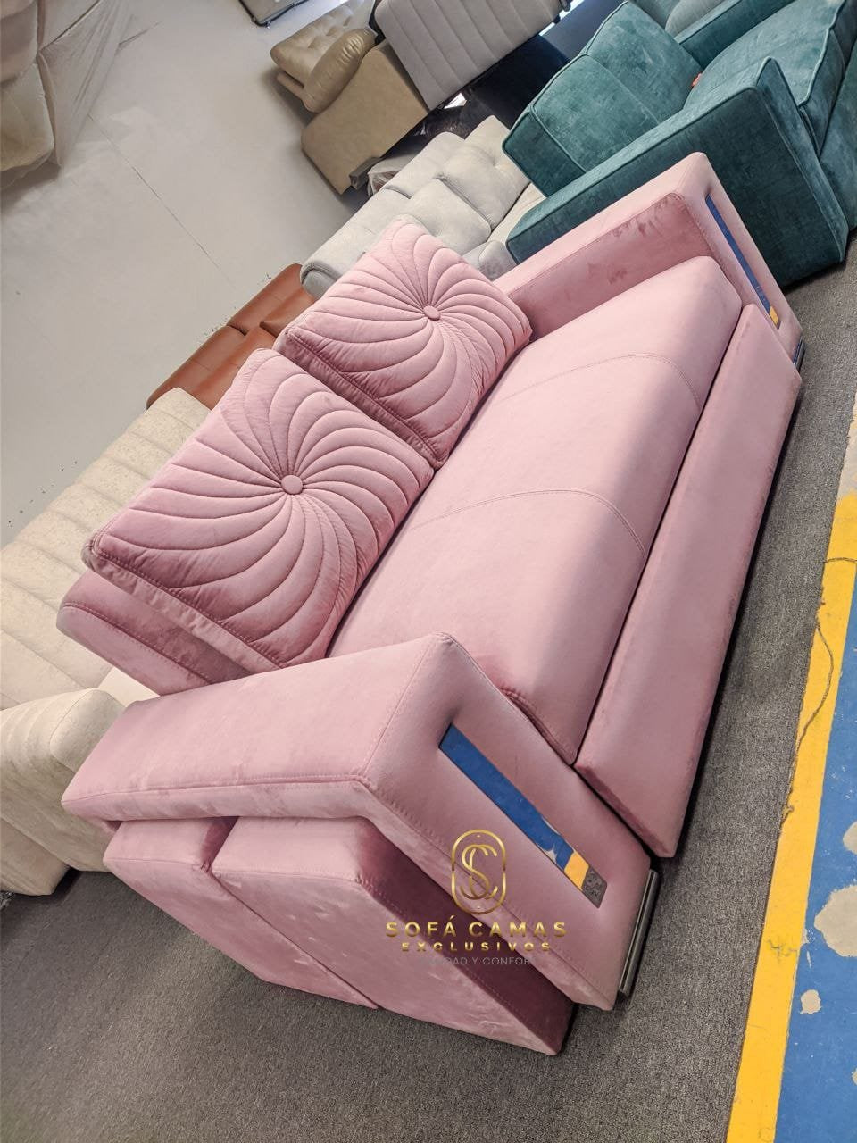 Sofá cama Luxury 2 Con Puff de Sofá Camas Exclusivos - foto 1