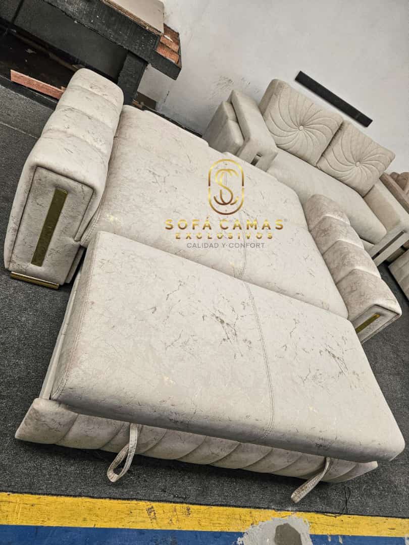Sofá cama Oruga Con Apliques Cromados de Sofá Camas Exclusivos - foto 5