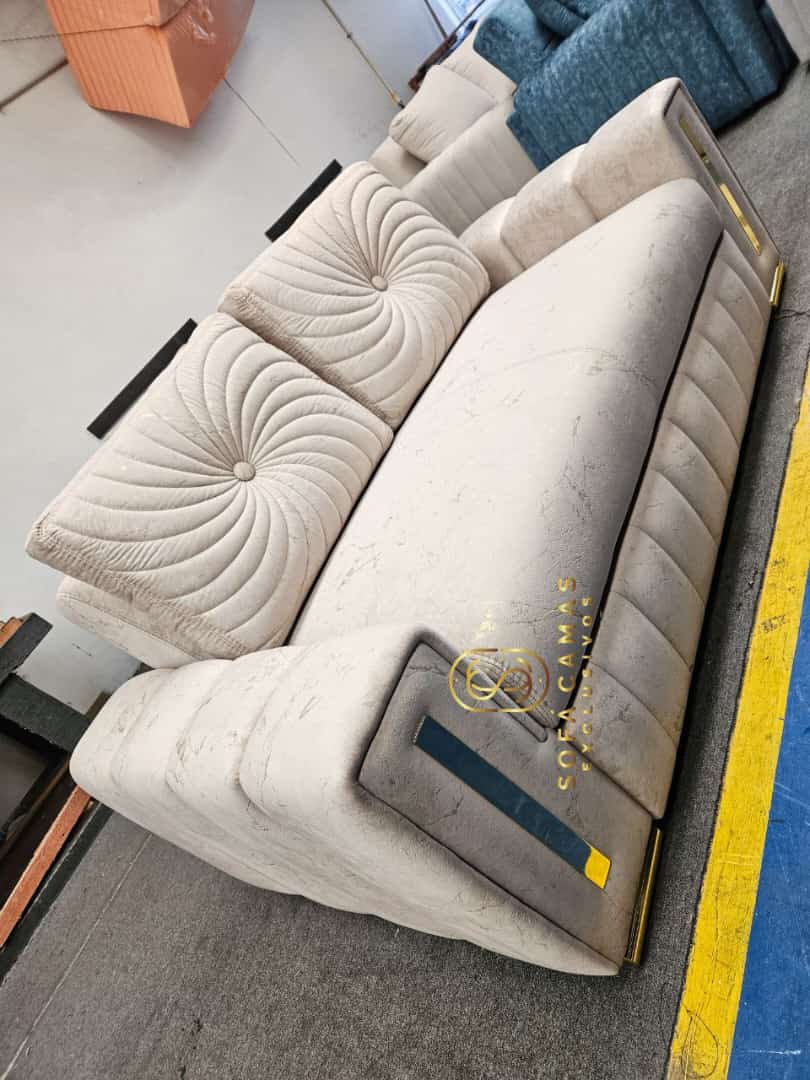 Sofá cama Oruga Con Apliques Cromados de Sofá Camas Exclusivos - vista principal