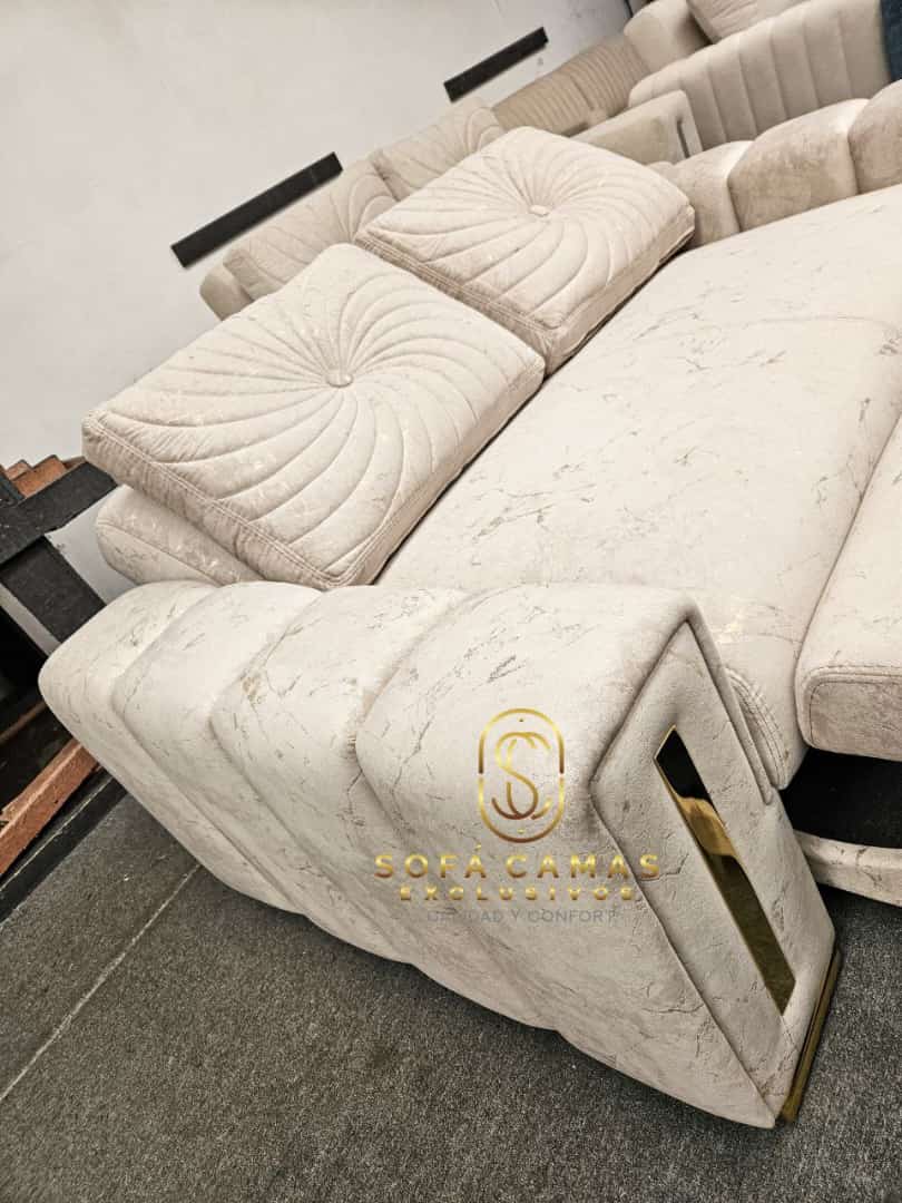 Sofá cama Oruga Con Apliques Cromados de Sofá Camas Exclusivos - foto 4