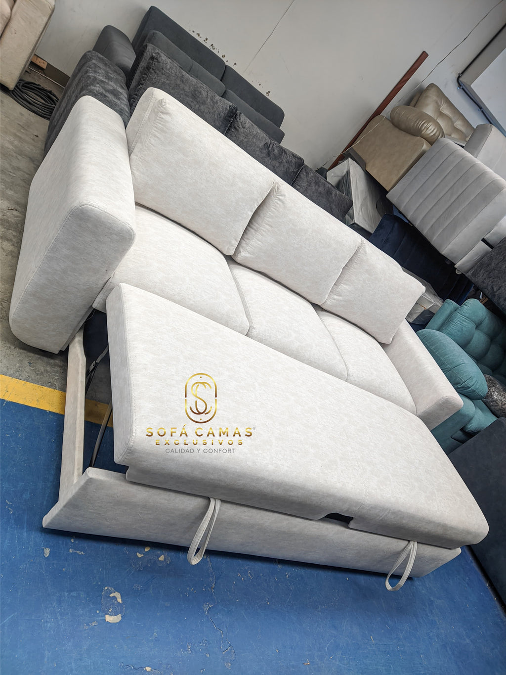 Sofá cama Rubi Liso de Sofá Camas Exclusivos - foto 2