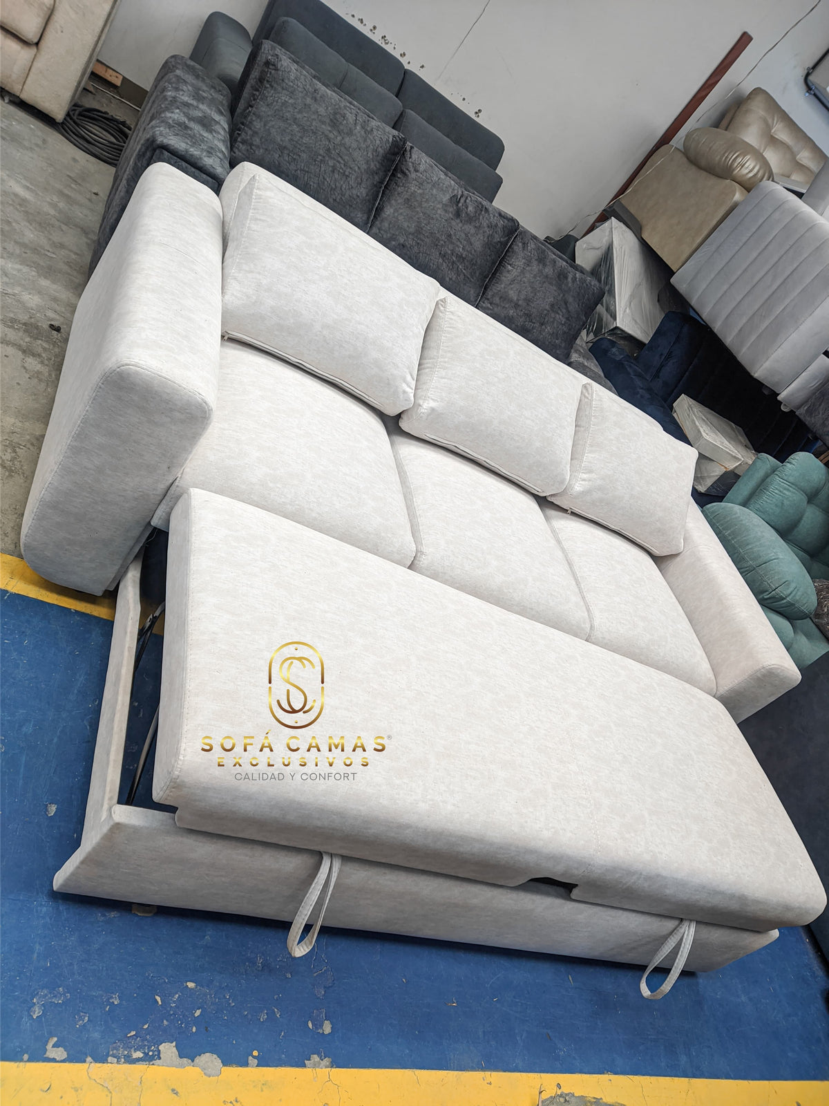 Sofá cama Rubi Liso de Sofá Camas Exclusivos - foto 3